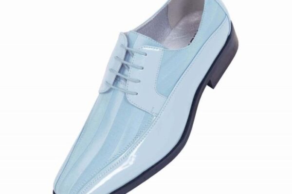 Sky blue dress shoes for men