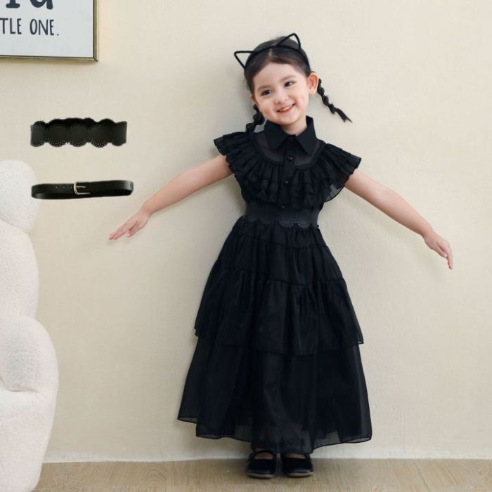 How to style a black dress for halloween