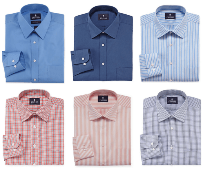 Stafford mens dress shirts fitted