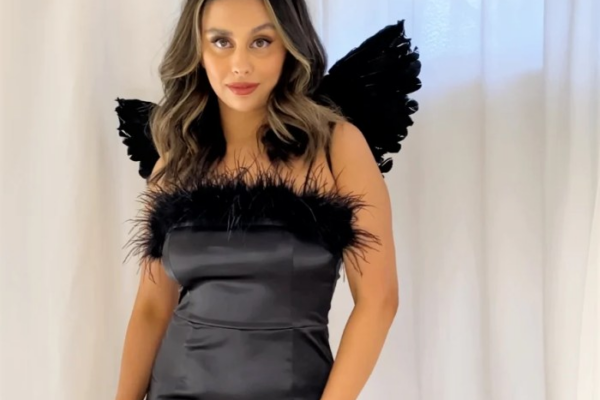 How to style a black dress for halloween