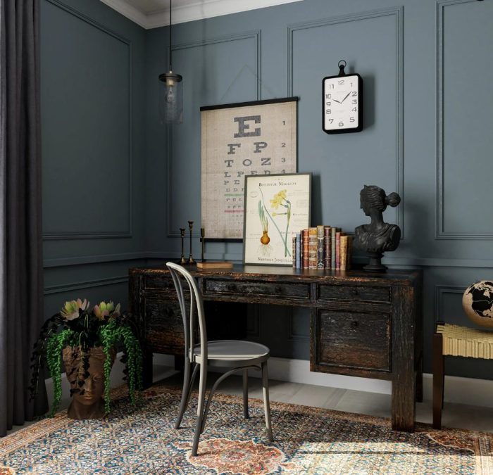 How to decorate a room with dark paneling