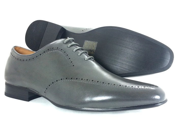 Mens charcoal grey dress shoes